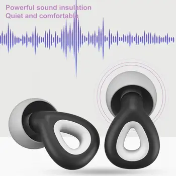 Силиконовая защита для ушей, Шумоподавляющие Затычки для ушей, Снижающие звукоизоляцию, Звуконепроницаемые Легкие Портативные Аксессуары для бассейна