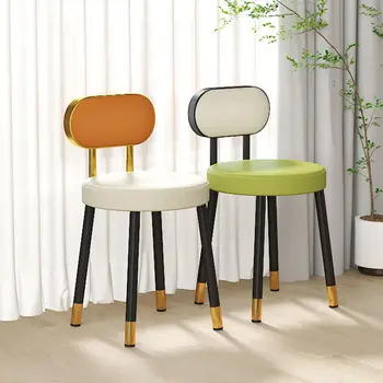 Скандинавская мебель для гостиной, Мягкая сумка, Обеденный стол, стулья, Современный минималистичный домашний стул Со спинкой, Кресло для отдыха на балконе
