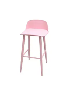 Скандинавский современный минималистичный стул со спинкой, барный стул, высокий табурет, барный стол и стулья, барный стул для кассира на стойке регистрации