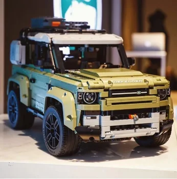 совместимые 10317 автомобильных кирпичей Land Supercar Rover Модель внедорожника Defender 42110, строительные блоки, игрушки, подарок для детей и взрослых