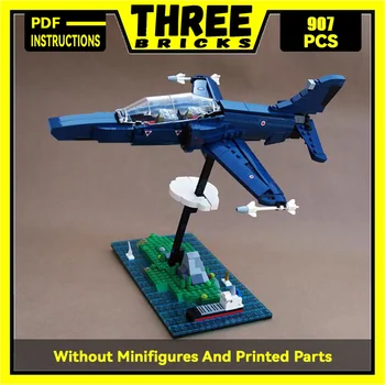 Строительные блоки Moc военной серии CT-155 Hawk, конструкторы для истребителей, игрушки для сборки реактивных самолетов, подарки для детей