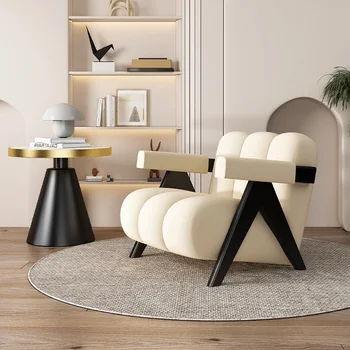 Стул для гостиной скандинавского дизайнера, для медитации, Современное кресло для чтения, Косметический салон, Мебель для дома
