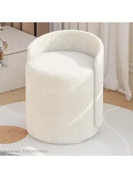 Табурет для макияжа в спальне легкий роскошный стул для макияжа со спинкой домашний вращающийся туалетный табурет net red ins advanced туалетный табурет