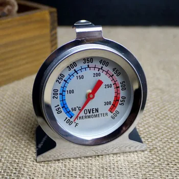 Термометр для духовки с регулируемой температурой мяса из нержавеющей стали с циферблатом большого диаметра Кухонные принадлежности для выпечки