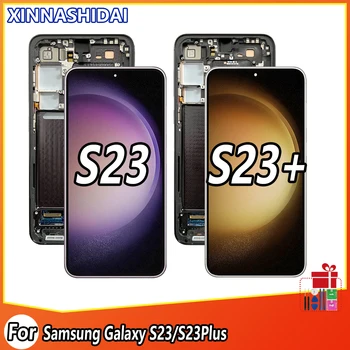 Ужин AMOLED Для Samsung Galaxy S23 Lcd S911B S911U S911W S911N S9110 Дисплей Сенсорный Экран Дигитайзер S23 Plus S916B S916