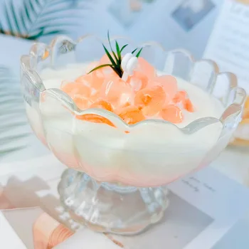 Украшение рабочего стола чашка для ароматических свечей с кокосовым молоком, романтические свечи, украшения для вечеринок, креативная стеклянная чаша для свечей