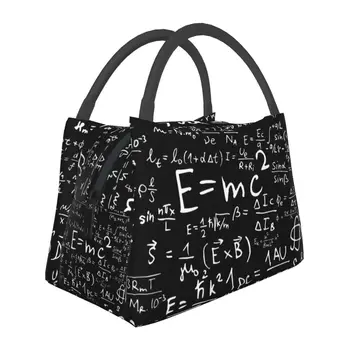 Физические уравнения Изолированные сумки для ланча для женщин, Сменный кулер Geek Science Math, Термосумка для ланча, офис, Пикник, путешествия