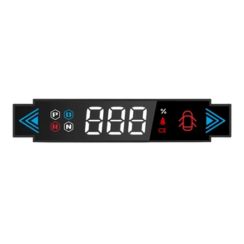 Цифровой спидометр Светодиодный дисплей Автомобильный воздушный одометр Большой шрифт Умный спидометр Электронный головной дисплей для Tesla модель 3 Модель Y