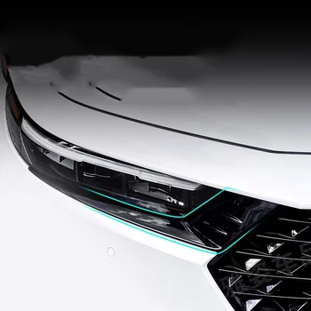 Черный!Аксессуары для Honda Accord 2023 2024 Передняя фара Лампа для бровей накладка Наклейка украшение